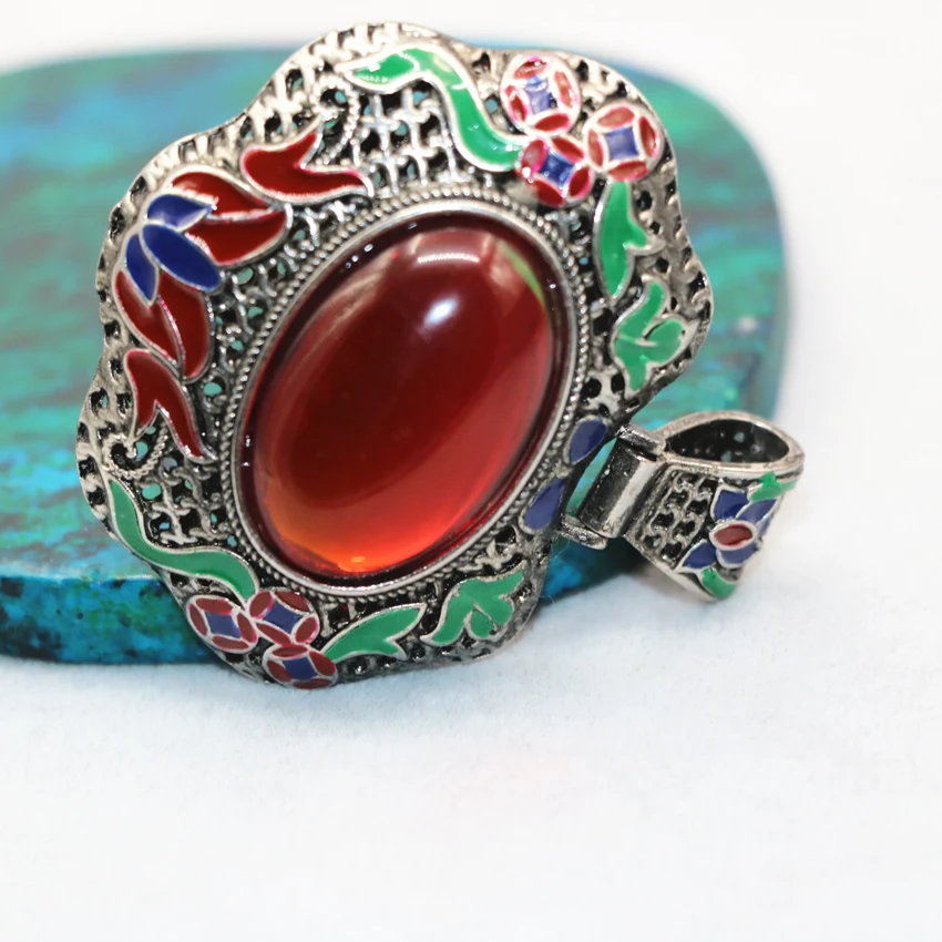 4 вида цветов серебристый цвет камня нефрит Овальный инкрустация яйцевидной