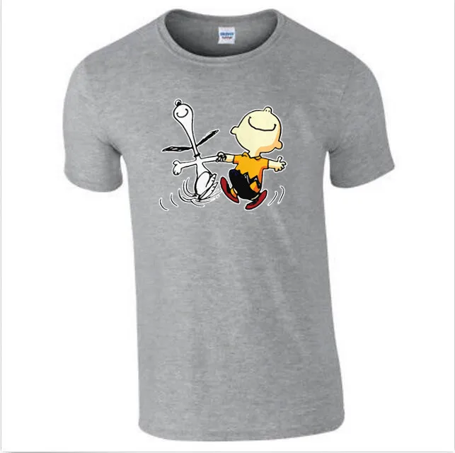 Мужская футболка с принтом Charlie Brown милая Бейсбольная Футболка унисекс 2019|Мужские