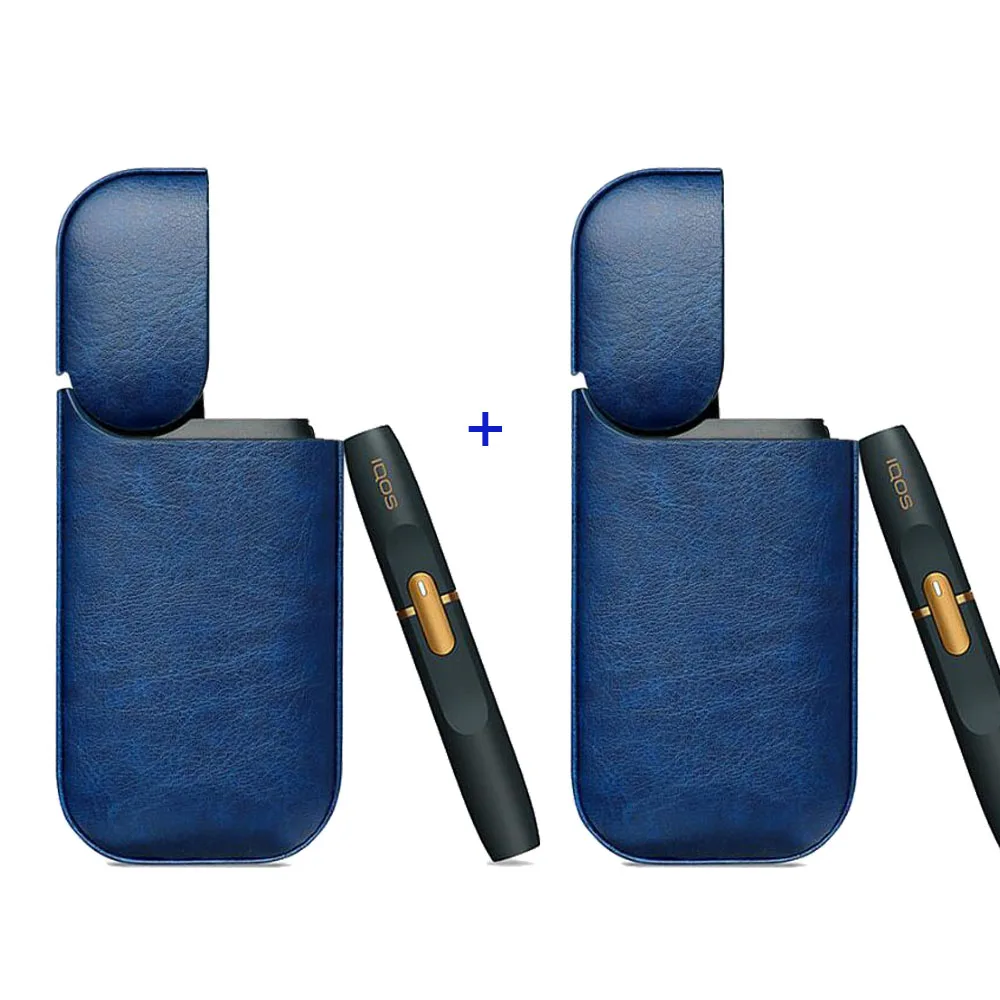 JINXINGCHENG, 2 шт./партия, кожаный чехол-сумка для iqos 2,4 Plus, чехол для iqos 2, Чехол-держатель, 8 цветов - Цвет: 02CC