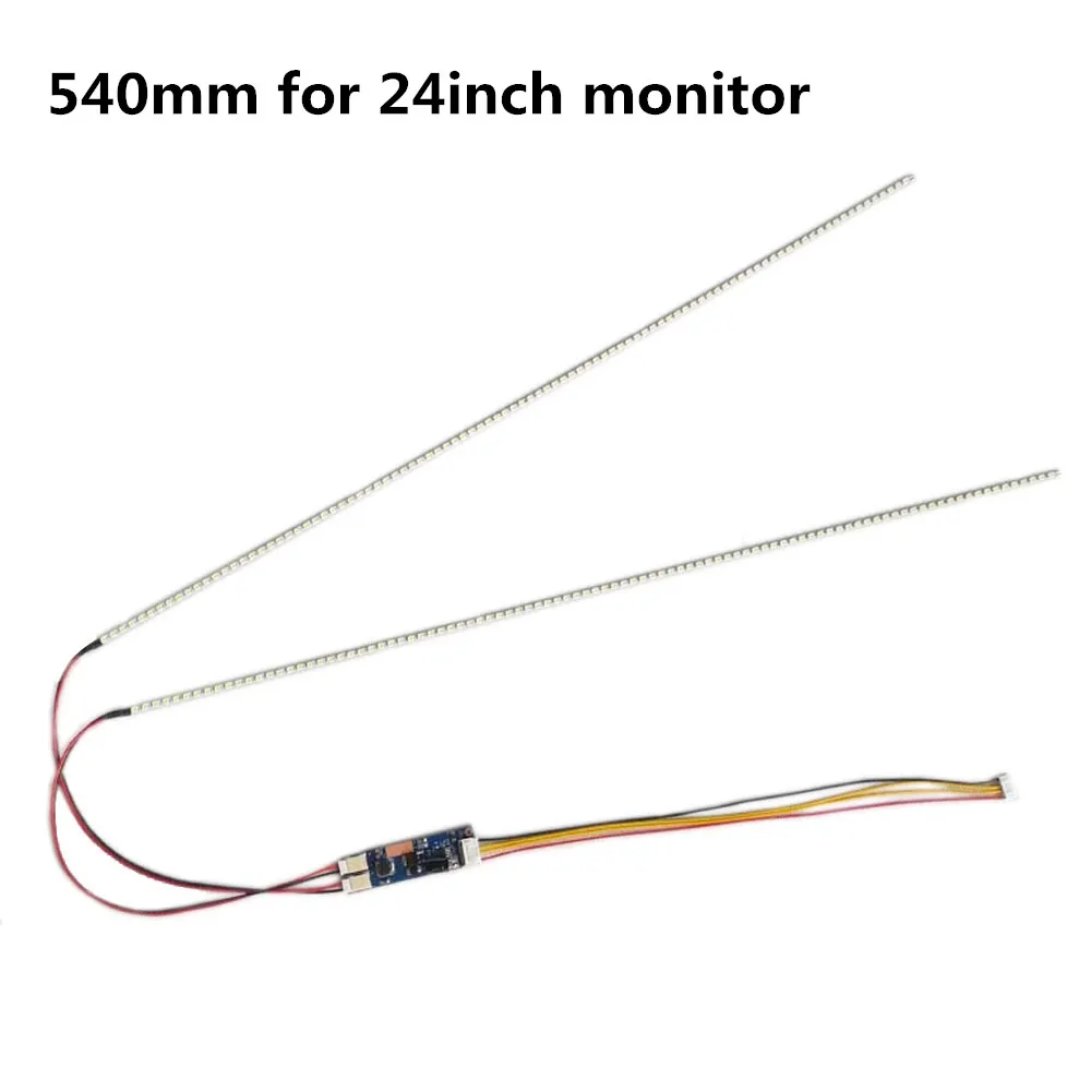 2 компл./лот 24''inch Регулируемая яркость led подсветка полосы комплект