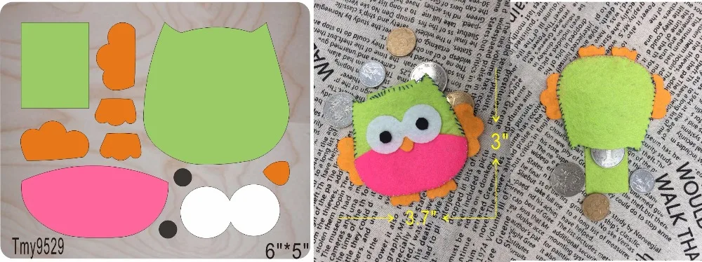 Сова нулевой бумажник DIY деревянные штампы/форма для скрапбукинга/режущий