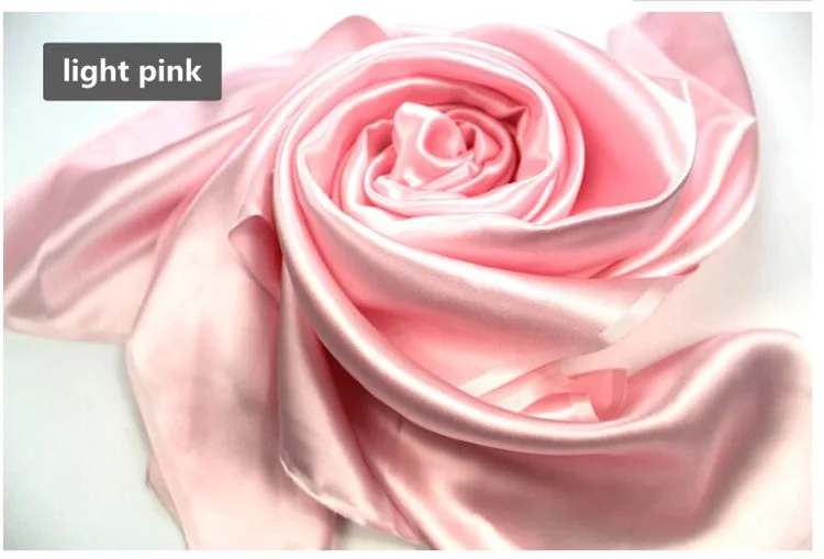 light pink Шелковый Чепчик для сна, Одноцветный, разноцветный, шелк, ночная шапочка, ночная накидка, покрытие на голову для ухода за волосами, эластичная лента, sjm-02 - Цвет: light pink