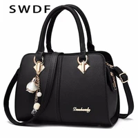 new brand women hardware ornaments solid totes handbag high quality lady party purse casual crossbody messenger shoulder bags