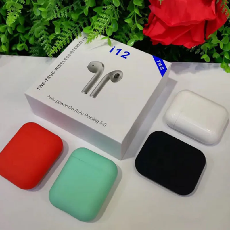 Горячие i12 TWS Touch control Mini 1:1 Air Беспроводные Bluetooth 5 0 наушники гарнитура pk i10 i11 tws для