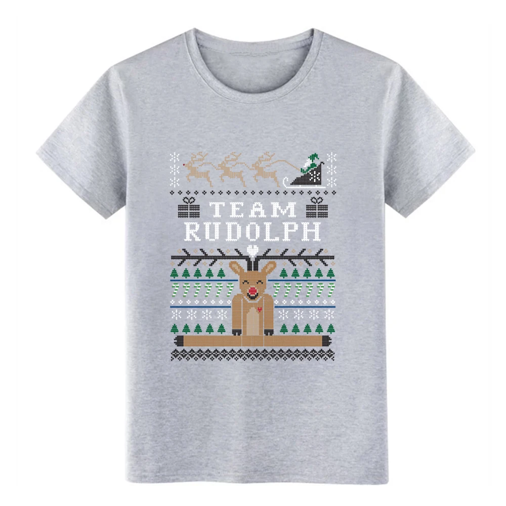 Мужская уродливая Рождественская футболка Rudolph дизайнерский костюм с коротким