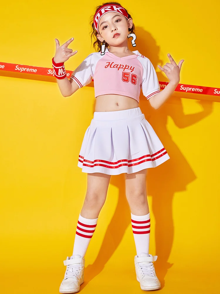 Детские костюмы Черлидинга для девочек Корейская версия джазового