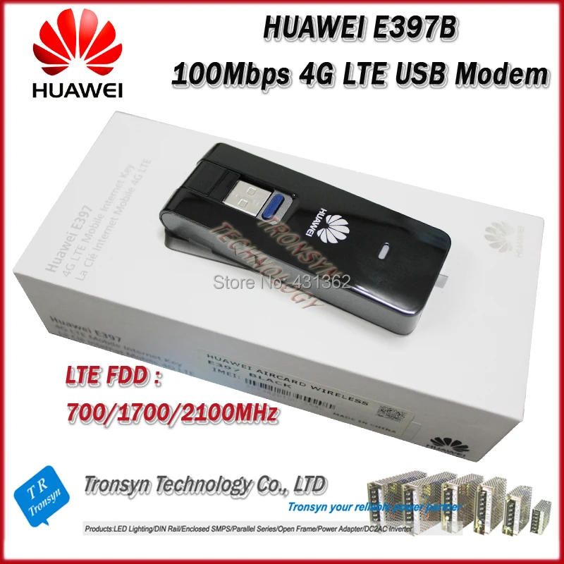 Совершенно новый оригинальный 100 Мбит/с HUAWEI E397B-501 4G USB Sim-карта модем с поддержкой