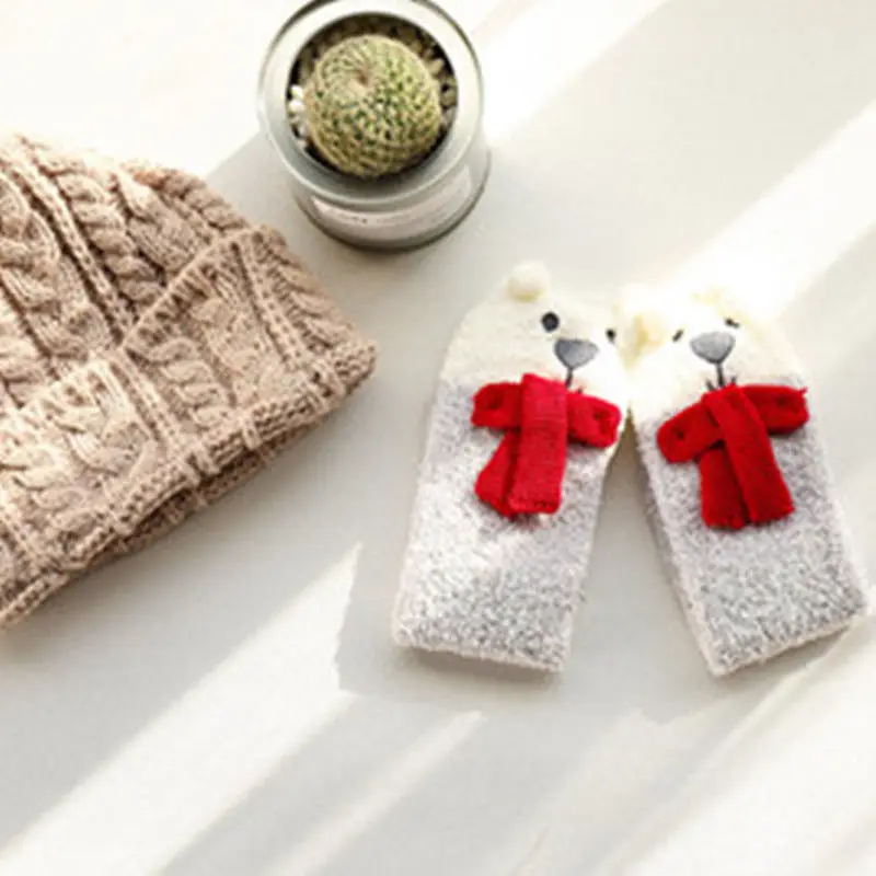 

Super Cute Babies Winter Warm Cotton Stockings Kids Knee High Socks Baby Infant Toddler Children Cartoon Stocking