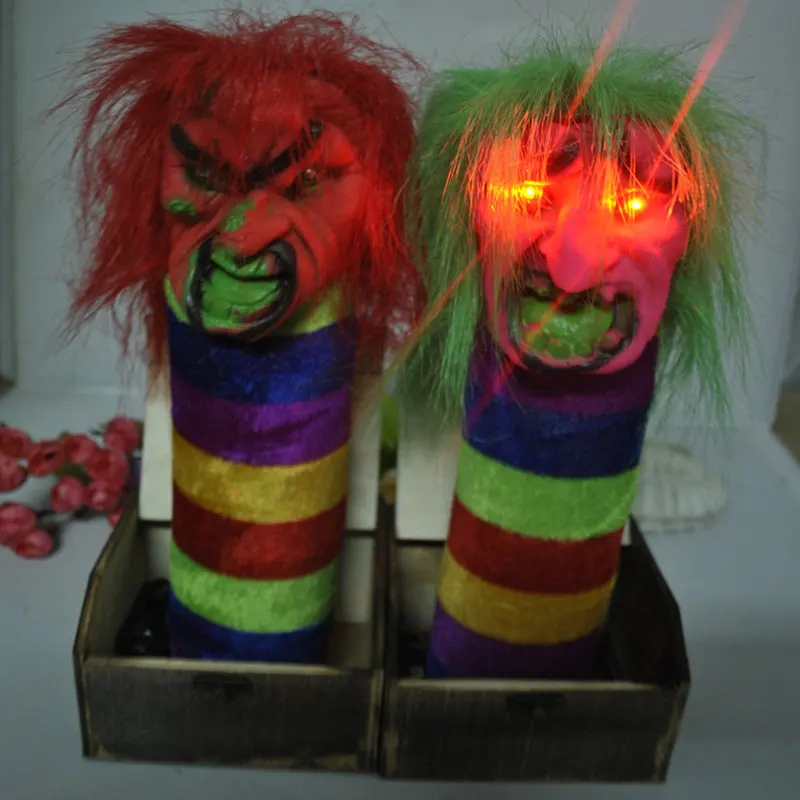 Хэллоуин пародия странный прыжок деревянная коробка Забавный пугающий призрак