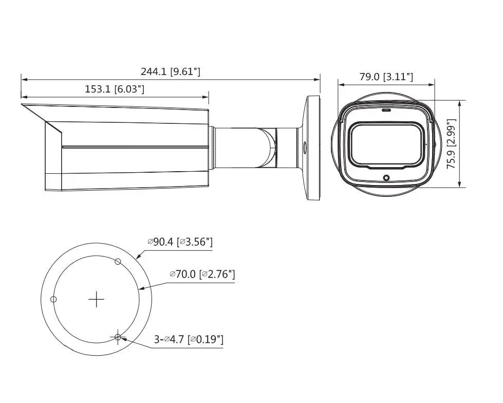 Dahua HAC-HFW2241T-Z-A-DP 2MP Starlight HDCVI IR Bullet камера 2 7-13 5 мм моторизованный объектив Встроенный