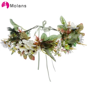 Моланс модный фальшивый венок герберы стимуляция Натуральные ягоды маленькие цветы Корона модная регулируемая лента ресницы украшение для волос