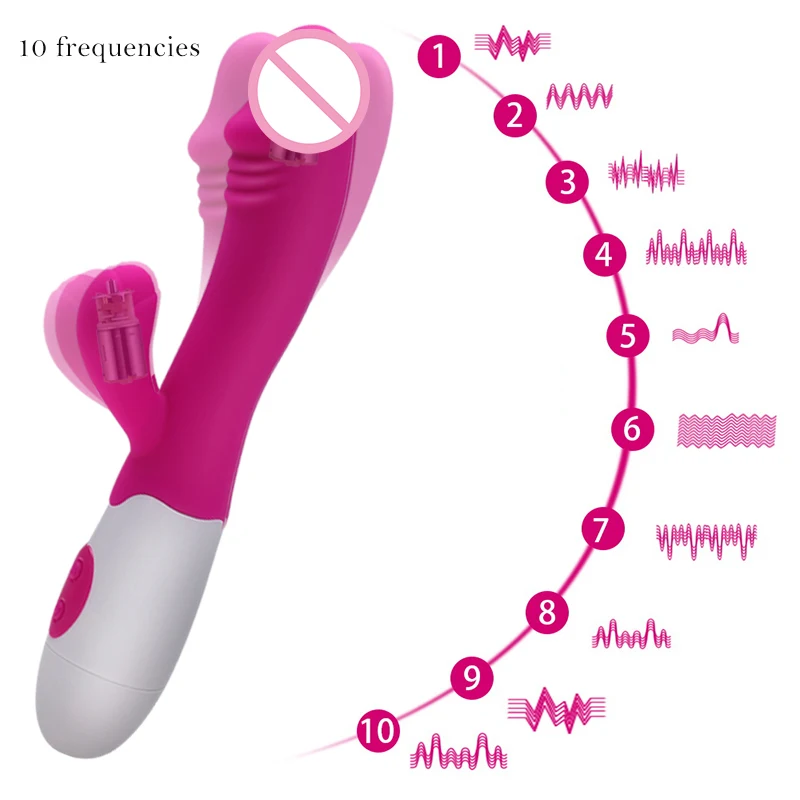 G Spot фаллоимитатор вибратор 10 частот влагалище клитор женский Массажер