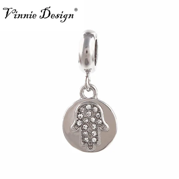 Vinnie Design ювелирные изделия круглой формы Da Vinci &amp Hand Coin подвески для кожаного