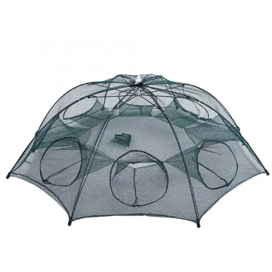 Рыболовная сеть с 8 отверстиями для улицы портативная складная ловушка приманок