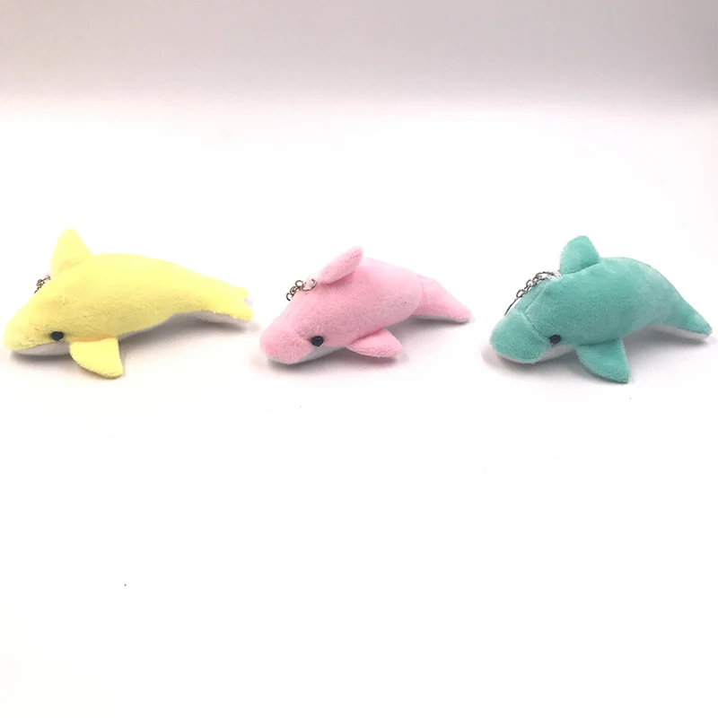 6 шт. 11 см мультяшная DIY чучело дельфина подвеска в виде животного цепочка для