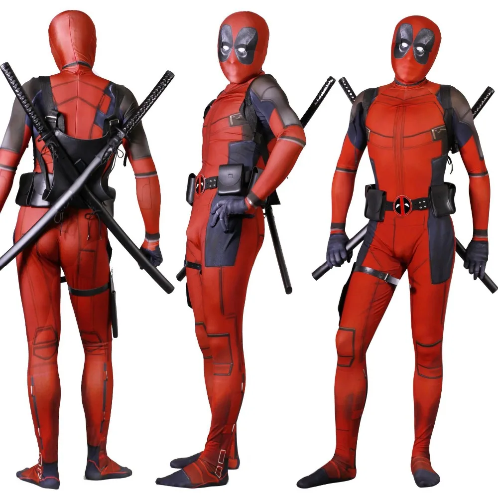Детский костюм Дэдпула для косплея из Марвел нейлона спандекса лайкры Zentai segunda piel