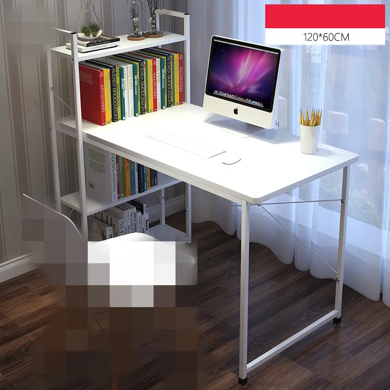 E 120x60cm Современный простой настольный компьютерный стол для студентов, обучающий письменный стол, компьютерный стол, деревянный стол для ноутбука, школьная и офисная мебель - Цвет: E 120x60cm