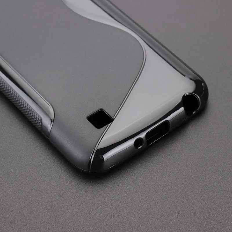 8 Color S line Anti Skidding Gel TPU Soft Case Back Cover For LG K4 Lte K120e K130e 4.5&quot K 4 Mobile Phone Rubber silicone Bag |