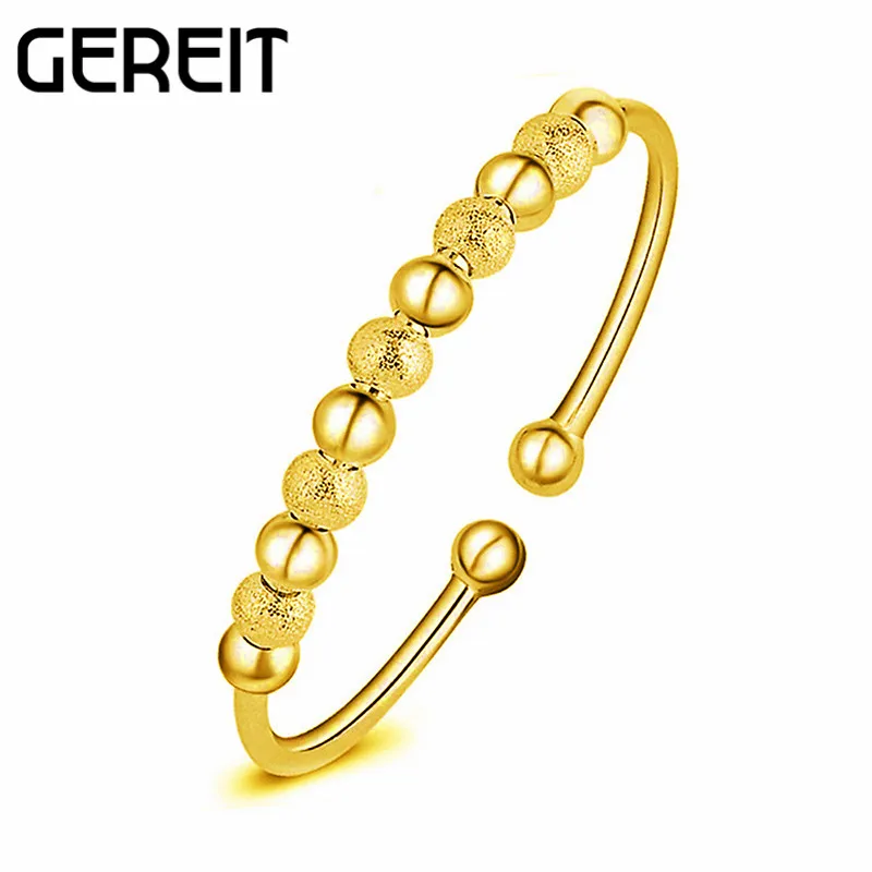 Романтичный Винтажный Золотой 925 серебряный браслет с подвеской из бисера