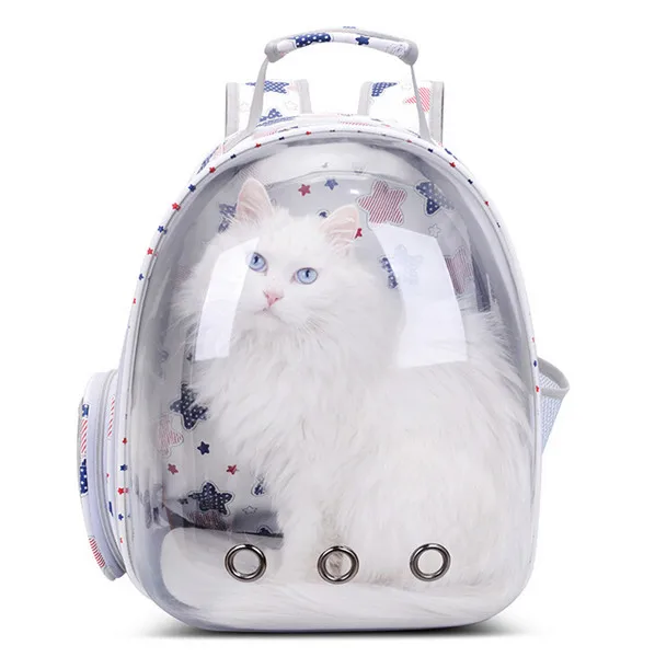 Design Chic Transparent Breathable Astronaut Pet Cat Puppy Carrier Bag Portable Capsule Space Travel Backpack New Fashion