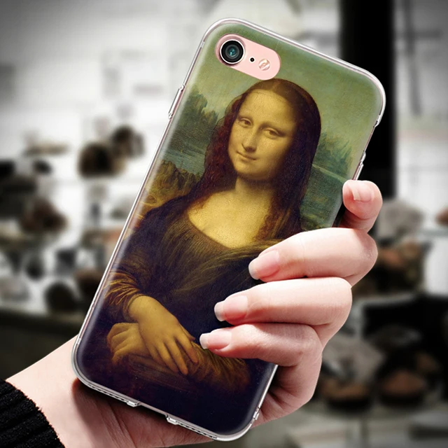 7088 Для iPhone 4, 4S, 5, 5S, SE, 6, 6 S, 7, 8 Plus, X, XR, XS Max, ТПУ задняя крышка, Ван Гог, картина маслом, Мона Лиза, Подсолнух, узор, силиконовый чехол - Цвет: 7088