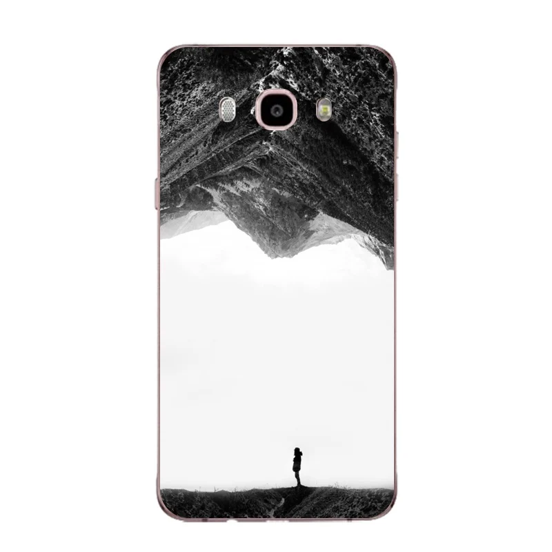 Dancer Soft Clear TPU Phone Case For Samsung J3 J5 J7 S6 S7 S8 note8 A3 A5 C7 J2prime Marble Moon Printed Cover Free Shipping | Мобильные