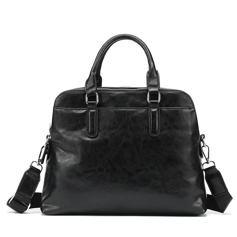 Офисные Сумки в винтажном стиле мужские портфели из искусственной кожи кожаная