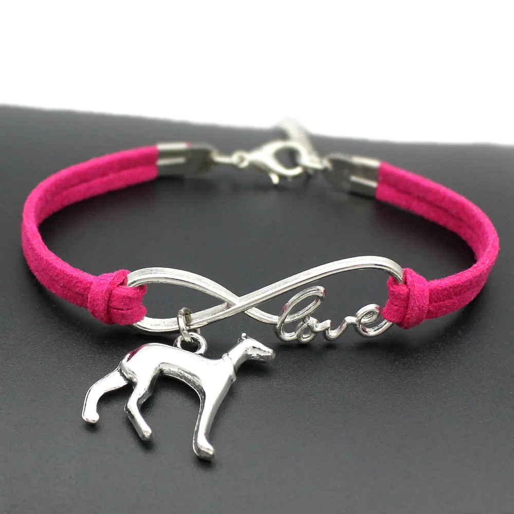 Браслет талисман с надписью Love Greyhound|jewelry for men|infinity lovecharm bracelet |