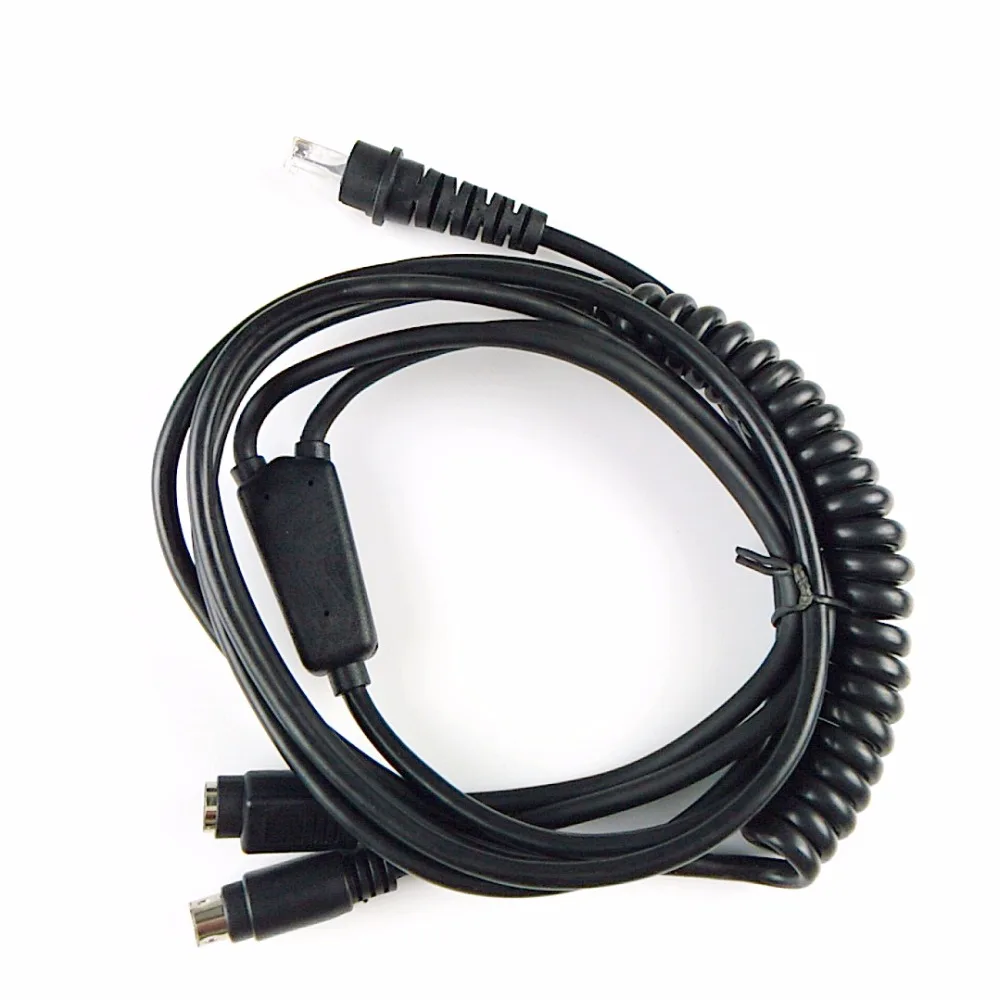 Спиральный USB кабель PS2 RS232 для сканера штрих кода Honeywell HHP3200 3800g 3820 4206 4236 4600g 4820 3900 4800