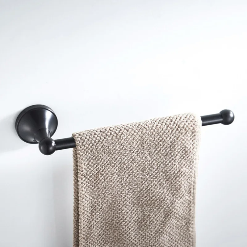 Towel ring A Черный набор аксессуаров для ванной комнаты, настенный фен для волос, античный держатель для туалетного полотенца, держатель для туалетной щетки, аксессуары для ванной комнаты - Цвет: Towel ring A