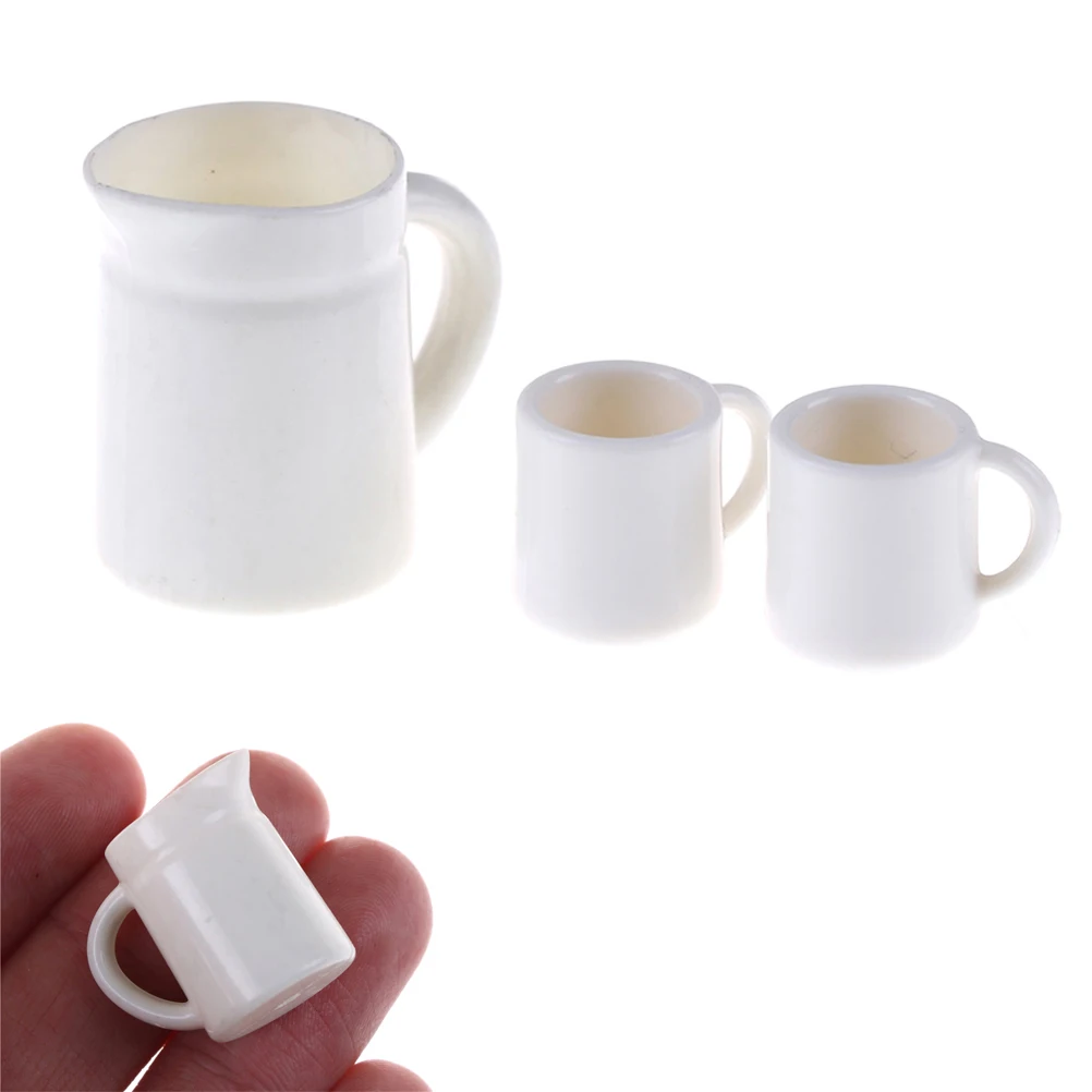 1Set Mini Kawaii 1:12 Dolls House Miniature Cups Pot Set Dollhouse Direction Furniture Toys Coffee Tea Acc | Игрушки и хобби