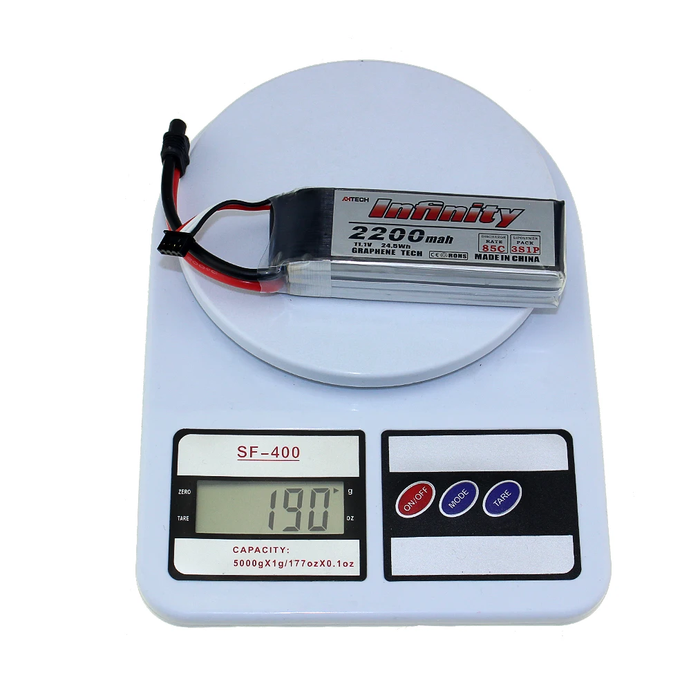 Аккумулятор Infinity 3S LiPo 2200mah 85C с разъемом SY60/XT60 Graphene Tech для радиоуправляемого квадрокоптера Дрон с перезаряжаемым аккумулятором