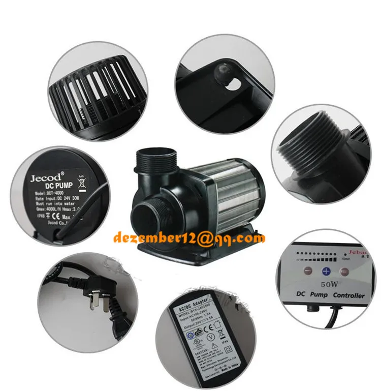 JEBAO DC24V DC аквариум погружной насос пруд пресной воды Танк морской насос постоянного тока цифровой таймер разъем DCT 4000 6000 8000 12000