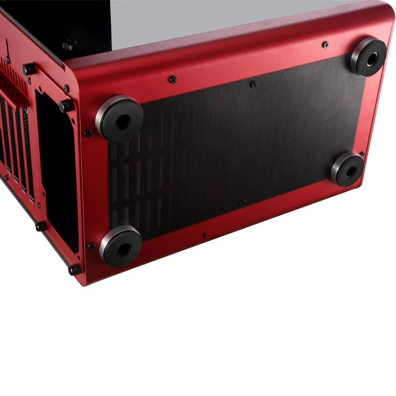 Jonsbo RM3, HTPC ITX мини Чехол компьютера из алюминия, 3,5 ''HDD, USB3.0, боковые панели из закаленного стекла, другие C2 V4