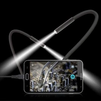 7mm waterproof usb endoscope borescope cable mini rigid inspection camera snake tube with 6 led for android phone hot sales
