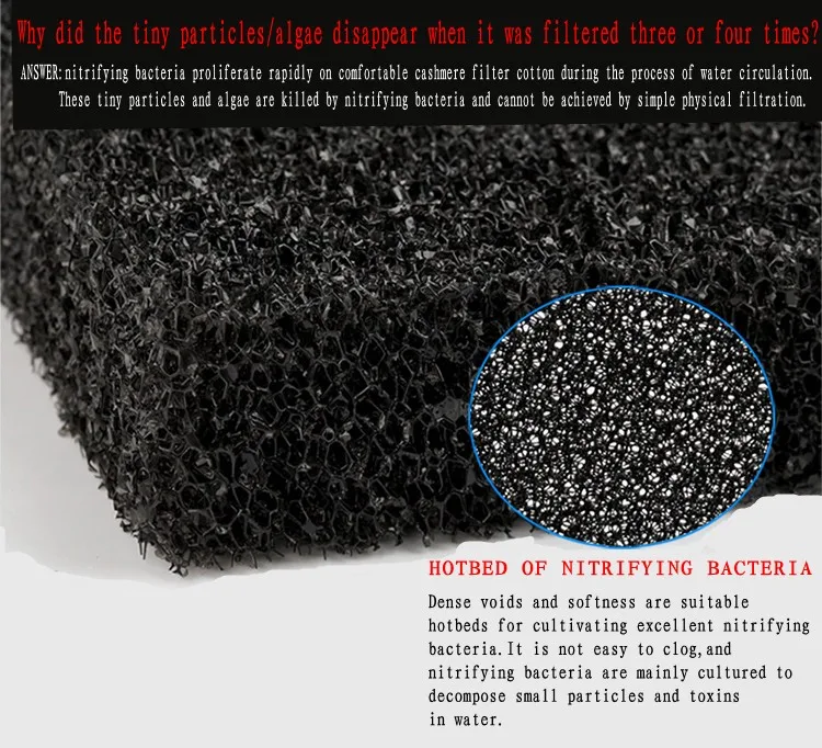 XY толщина Расширенный аквариум Биохимический хлопок черный биохимический