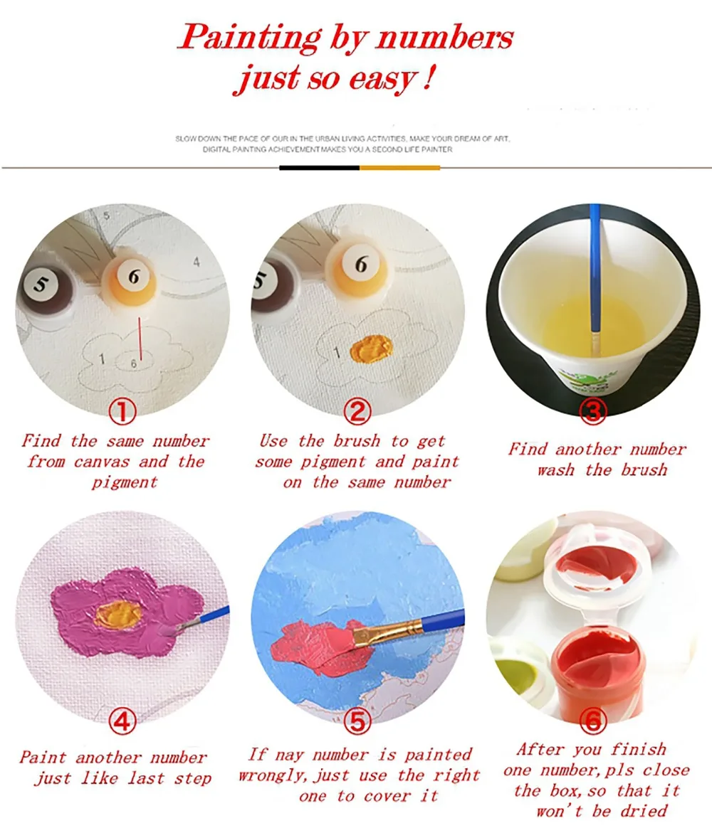 Безрамный DIY Снежный волк семейный масляный Набор для рисования по номерам