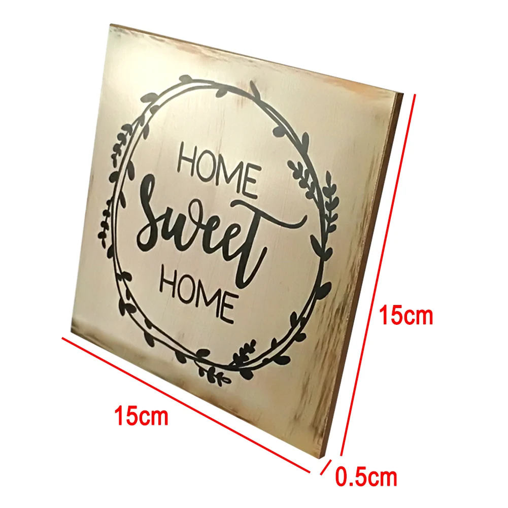 Винтажный знак Ретро домашний декоративный милый дом из дерева в деревенском