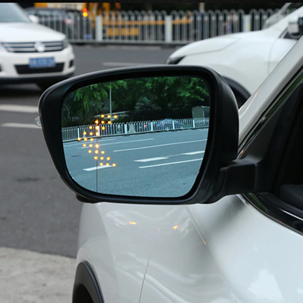 

Brand New Power Heated Blue Wide Angle Sight Side Rear View Mirror Glasses For Nissan X-Trail 2014-2016