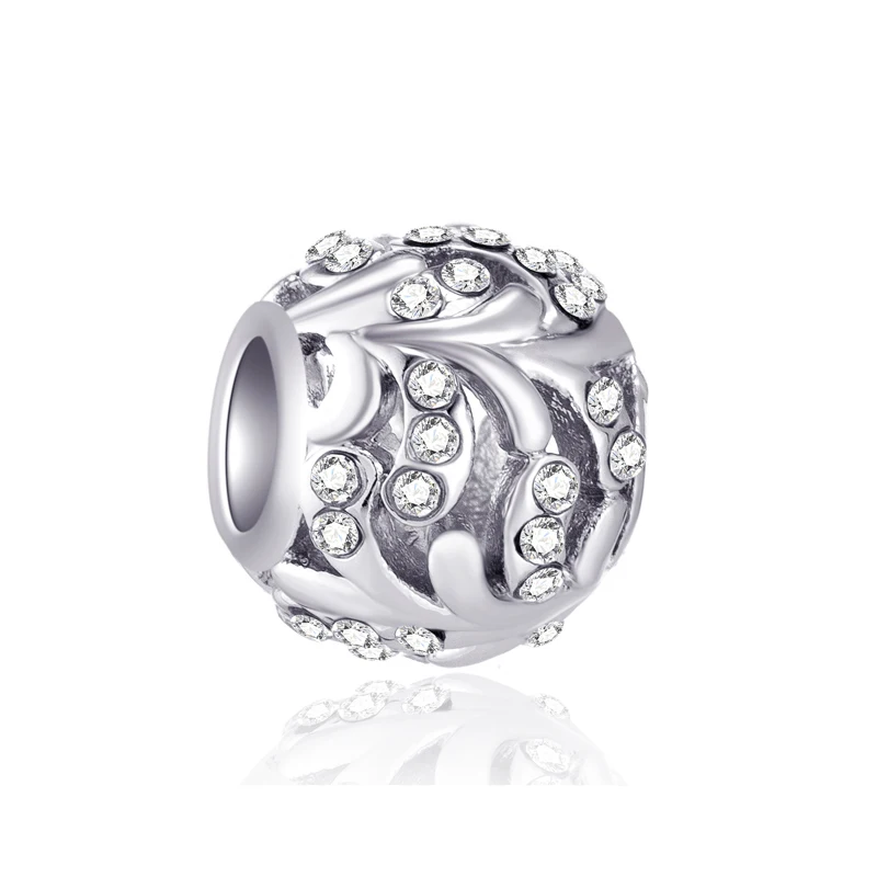 

Hot Selling Crystal Rabbit Mouse Robot Owl Leaf Beads Fit Pandora Charms Bracelets & Bangles DIY Trinket for Women Berloques