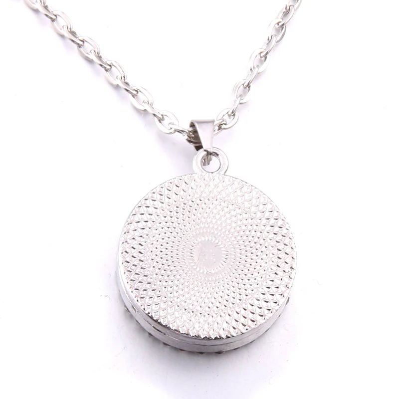 Кулон из нержавеющей стали с цирконом кулон ароматизатором ожерелье медальоном