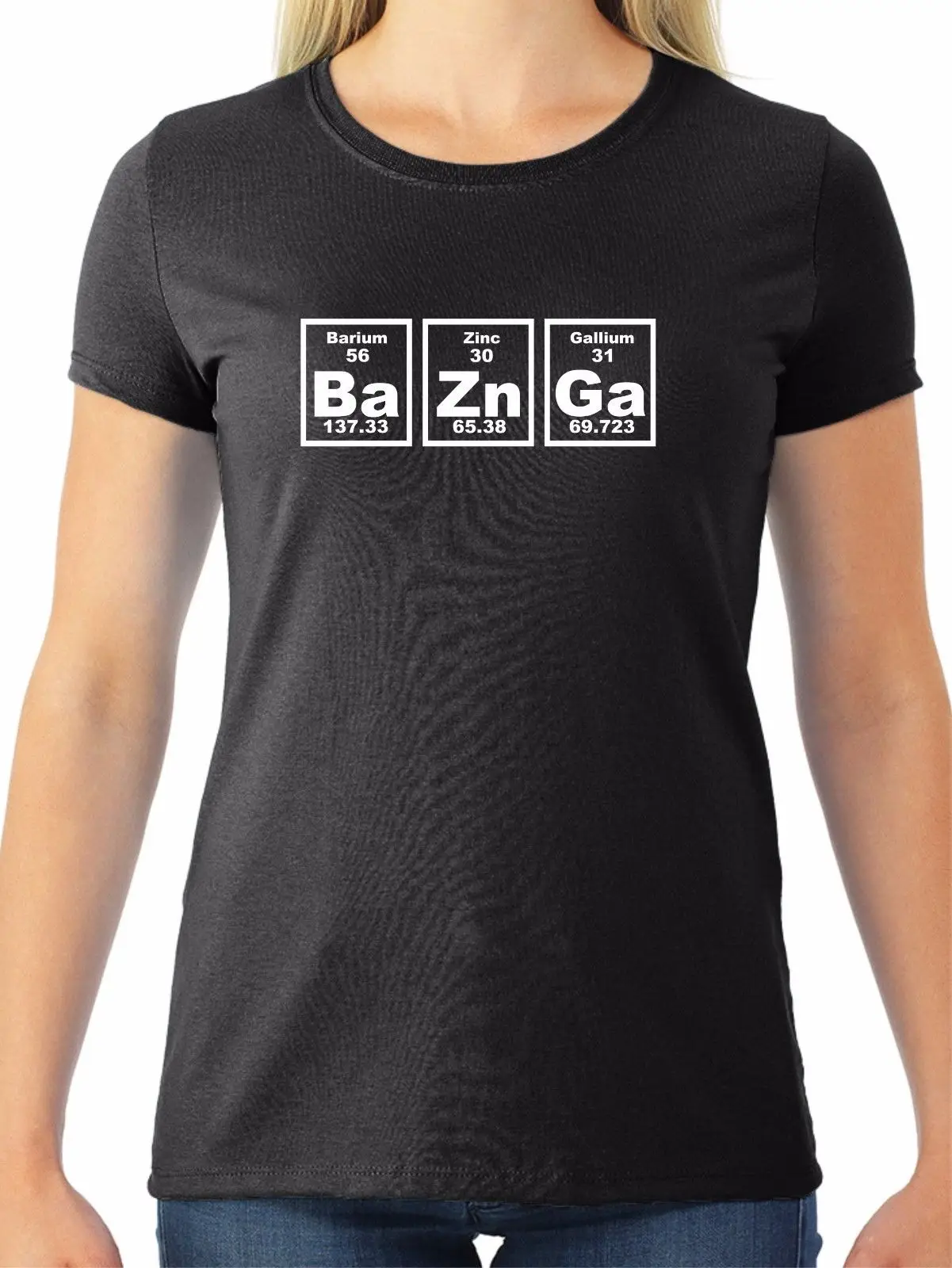 Bazinga женская футболка с периодическим столом Теория большого взрыва Шелдон Купер