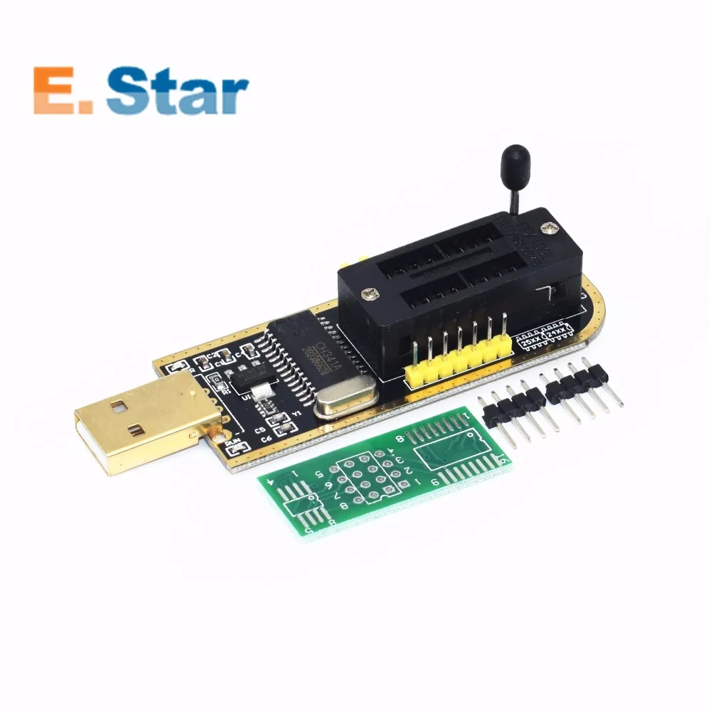 USB программатор CH341A 24 25 серия EEPROM Flash BIOS с программным обеспечением и