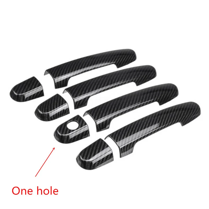 Carbon Fiber Pattern Углеродное волокно наружные дверные ручки чехол Комплект для Toyota Camry Corolla Highlander RAV4 Yaris Solara Matrix Prius Scion - Цвет: Carbon Fiber Pattern