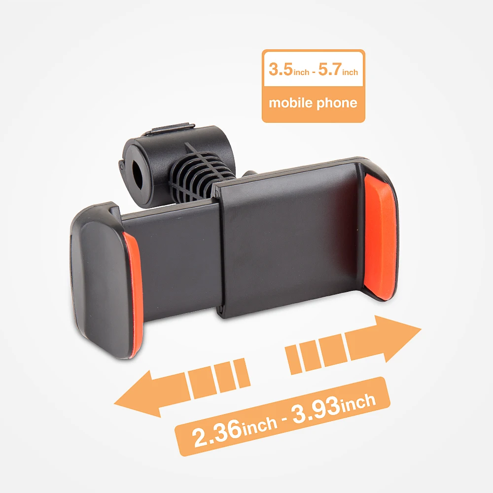 Yizhestudio Adjustable Phone Holder Clip with clamp for ring light stand selfie lamp video live 3.5-5.7-inch phone stand