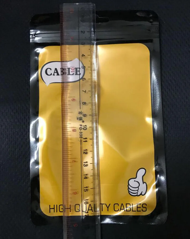 Большой размер 14*20 см Упаковка на молнии Розничная сумка для хранения с