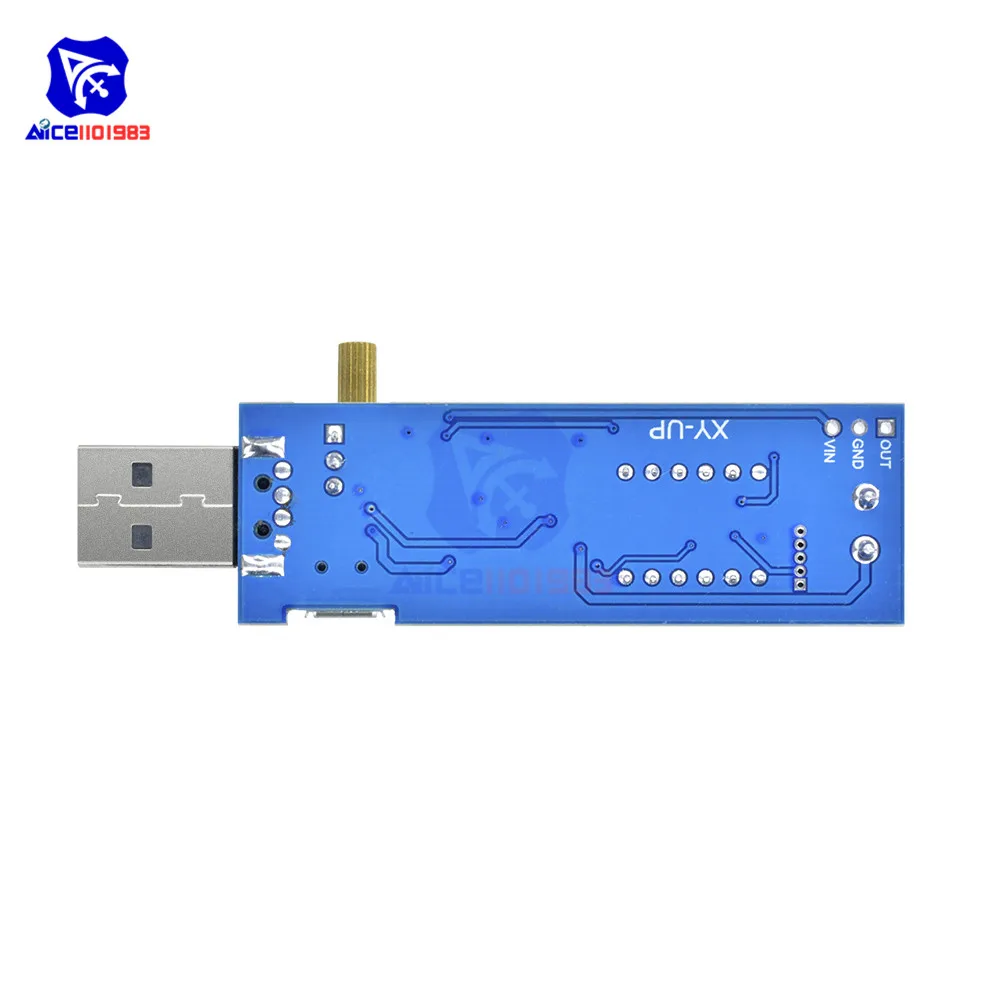 Diymore DC-DC 5 В до 1,2-24 В светодиодный цифровой модуль питания USB повышающая/понижающая плата повышающий понижающий преобразователь микро-usb вход