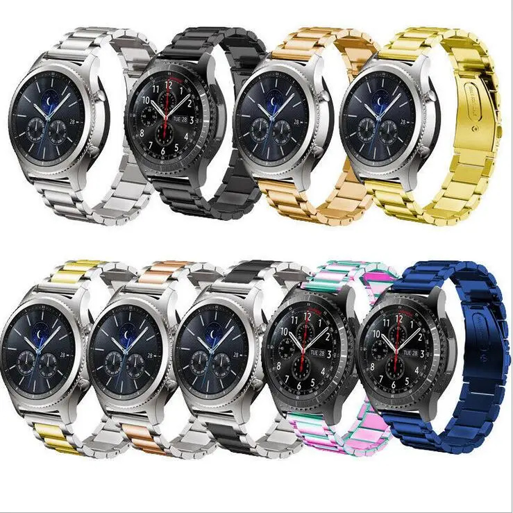 50 шт. 20 мм 22 мм ширина нержавеющей стали ремешок для samsung Galaxy Watch 46 мм/gear S3 Classic/S3 часы пограничника ремешок металлический браслет