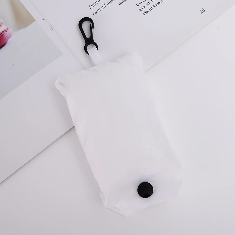 Белая Экологически чистая сумка для хранения Полиэстеровые складные сумки