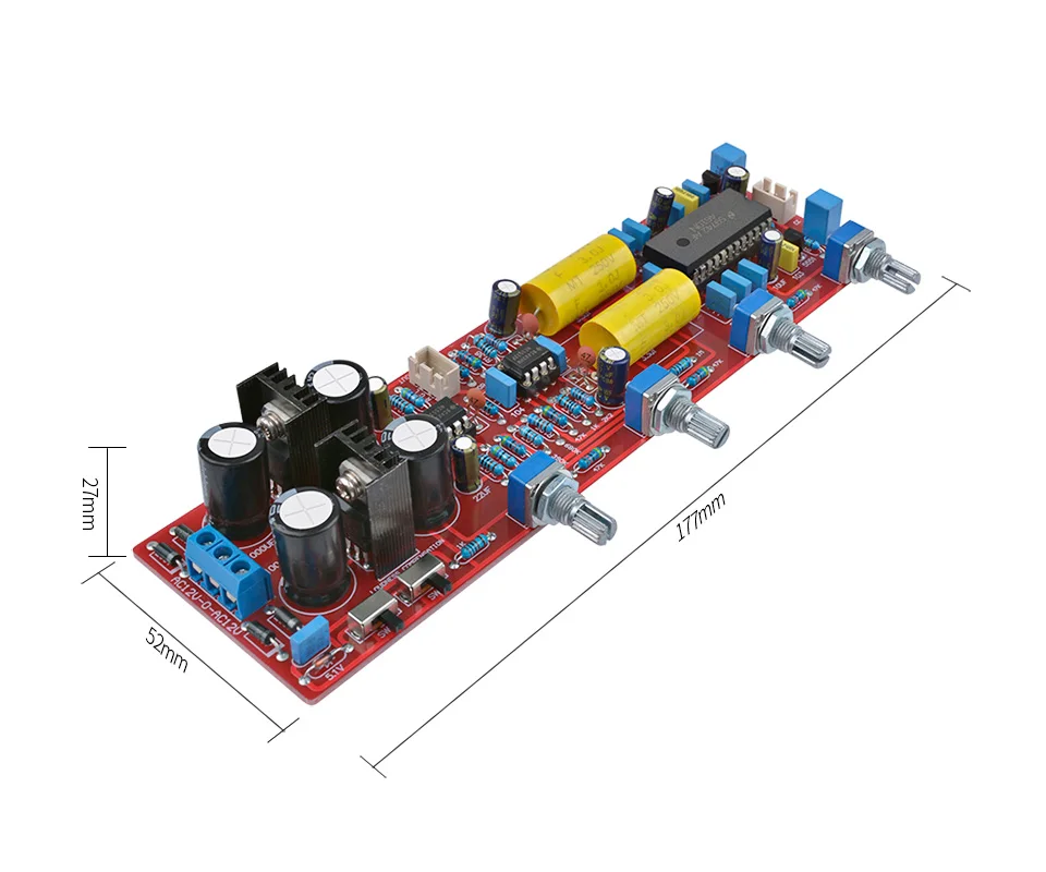 AIYIMA тональный предусилитель Регулятор громкости LM4610N NE5532 Hi-Fi предусилитель тон бас ВЧ звук плата управления DIY домашний усилитель